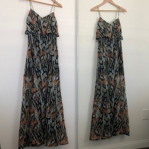 RVCA Artsy Print Maxi Dress